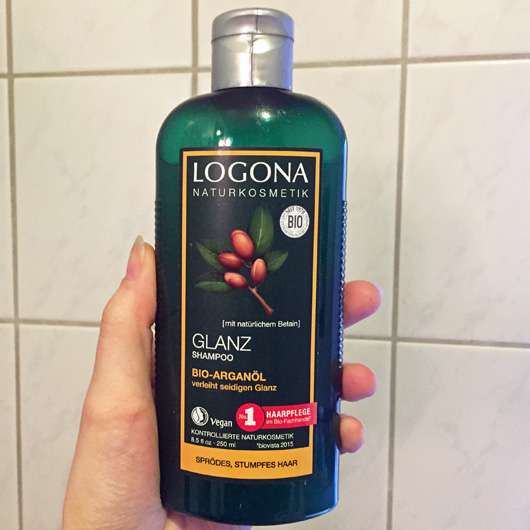 LOGONA Shampoo Glanz Shampoo Pinkmelon Test - - Bio-Arganöl -